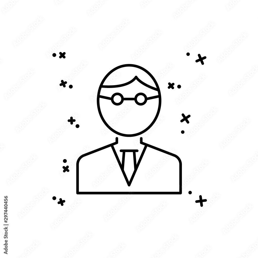 Defender icon. Simple line, outline vector of law and justice icons for ui and ux, website or mobile application Defender icon. Simple line, outline vector of law and justice icons for ui and ux, website or mobile application