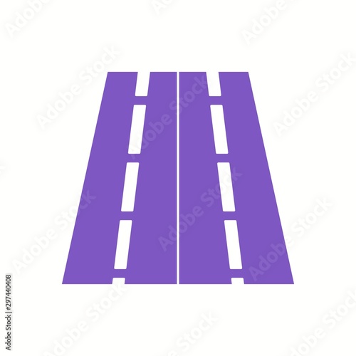 Beautiful Highway Vector Glyph icon