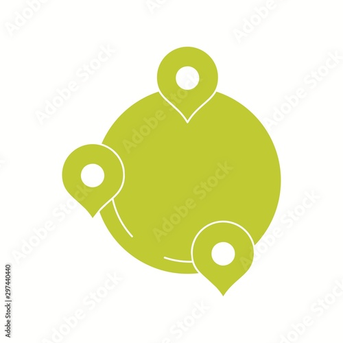 Beautiful Destinations Vector Glyph icon
