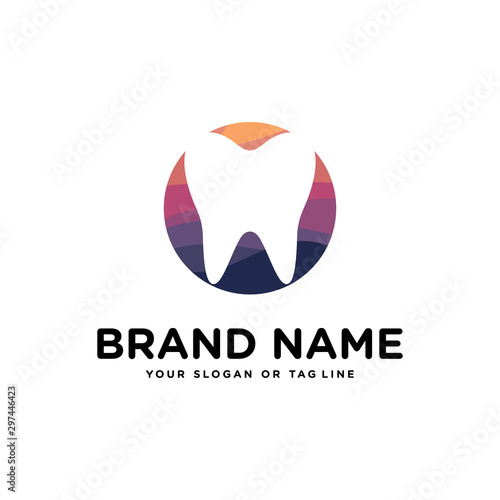 Free Download Unique dental vector design with stylish full color vector template - GFXLoad