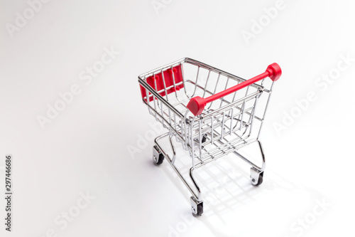 Shopping carts in large stores