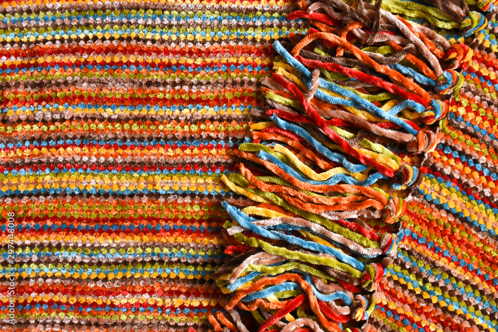 Colorful Mexican Blanket Abstract