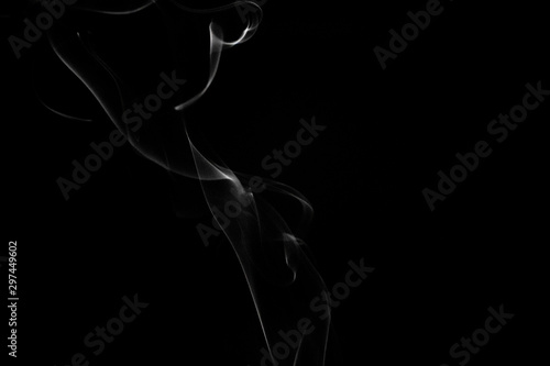 Fototapeta Naklejka Na Ścianę i Meble -  Smoke Isolated on Black