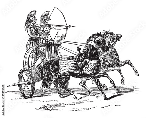 A Chariot of Iron, vintage illustration.