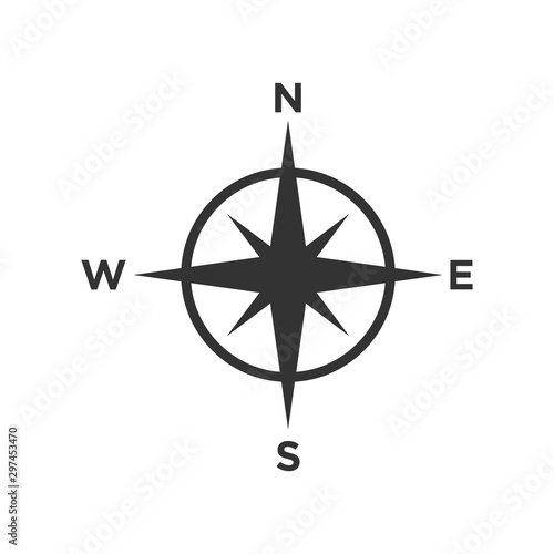 Compass icon vector symbol illustration EPS 10