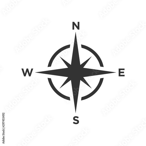 Compass icon vector symbol illustration EPS 10
