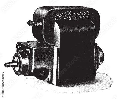 Ammeter, vintage illustration.
