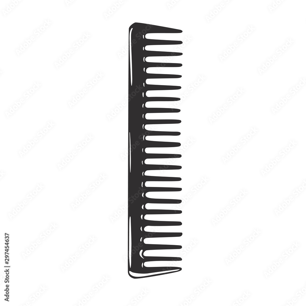 Comb isolated on a white background. Vector graphics