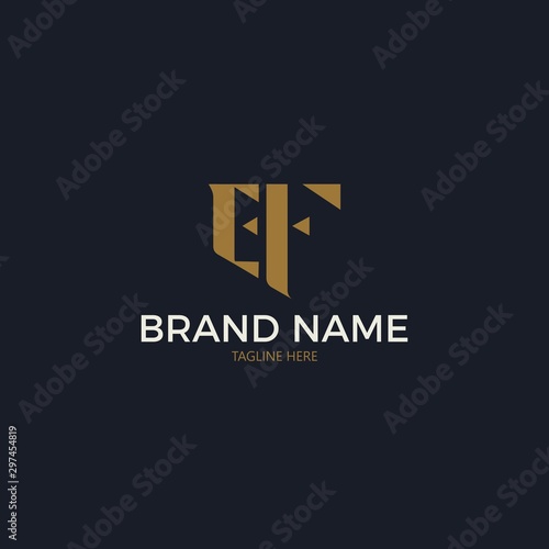 LETTER EF LOGO DESIGN VECTOR FOR COMPANY AND BUSINESS IDENTITY