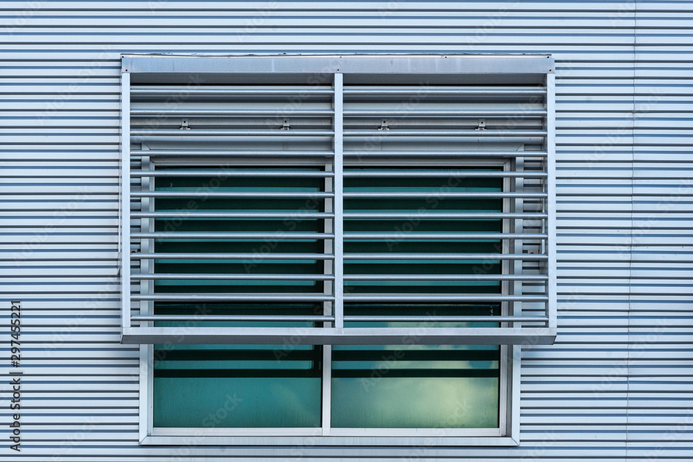 geometric architectural features of a window on a building in Florida geometric architectural features of a window on a building in Florida