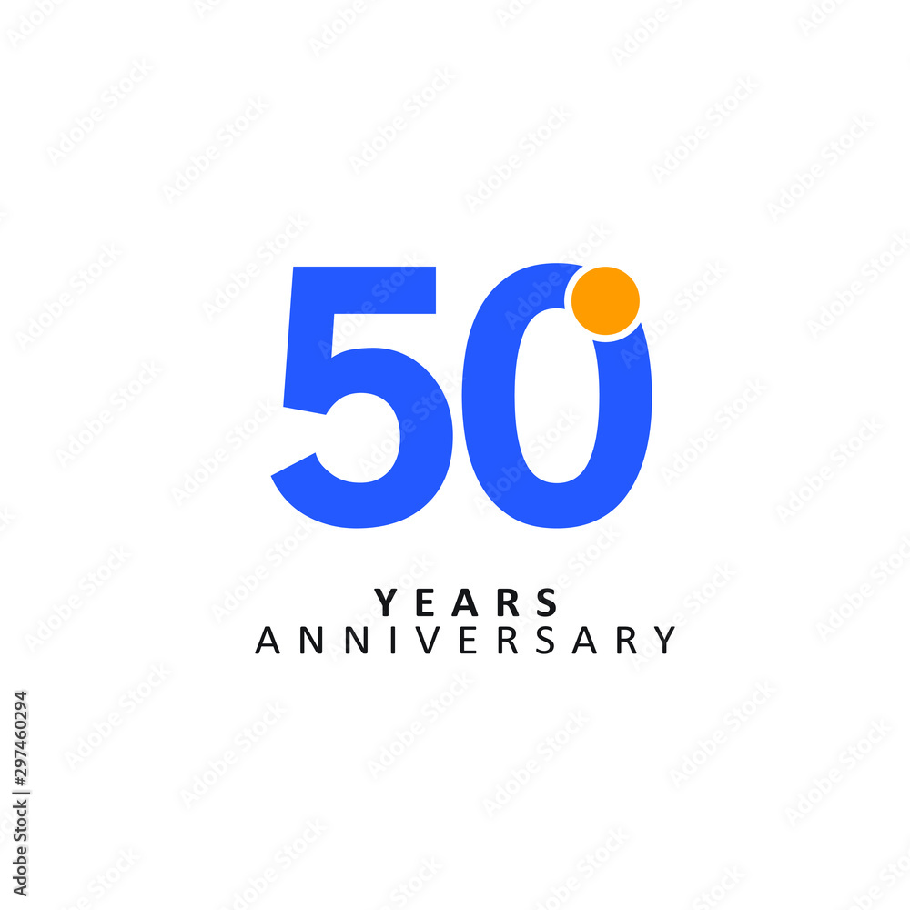 50 Year Anniversary Vector Template Design Illustration 50 Year Anniversary Vector Template Design Illustration