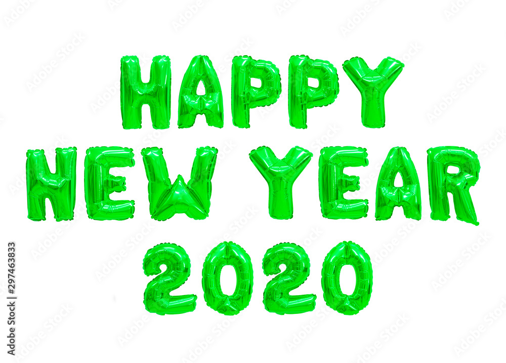 Happy new year 2020 color green Happy new year 2020 color green