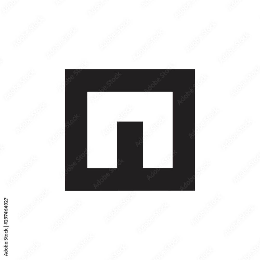 letter n simple square logo vector letter n simple square logo vector