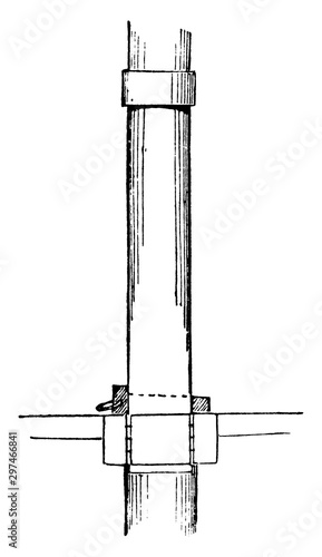 Mast Fid, vintage illustration.