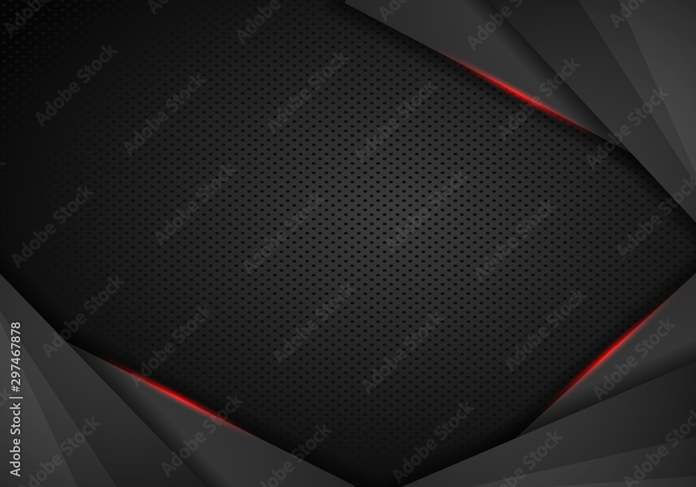 Abstract Metallic modern Red black frame design innovation concept layout background. Abstract Metallic modern Red black frame design innovation concept layout background.