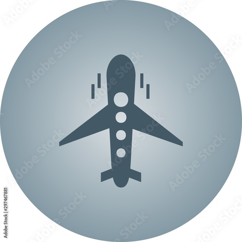 Beautiful Aeroplance Vector Glyph Icon photo