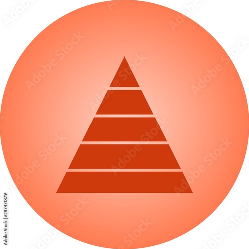 Beautiful Triangle Vector Glyph icon