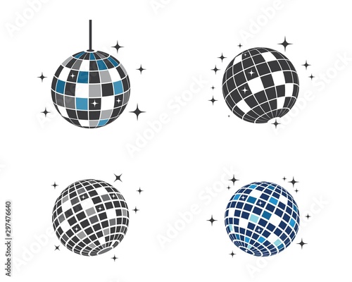disco ball icon vector illustration design photo