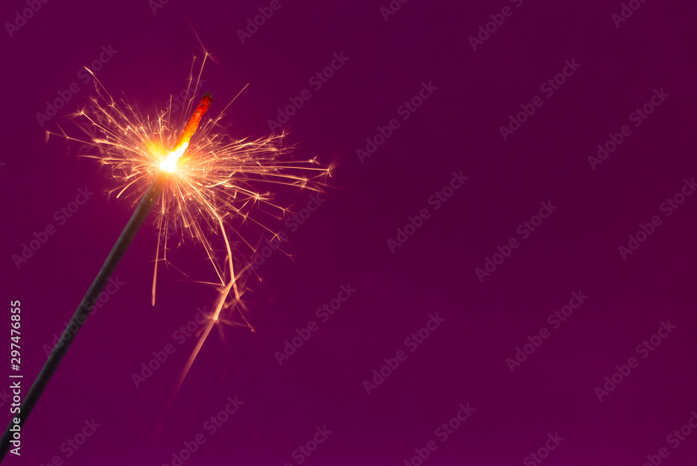 Obraz premium sparkler on black background