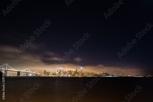 San Francisco night view from the Treasure Island