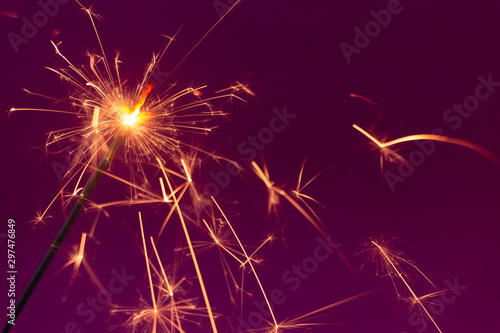 Fototapeta Naklejka Na Ścianę i Meble -  fireworks on black background