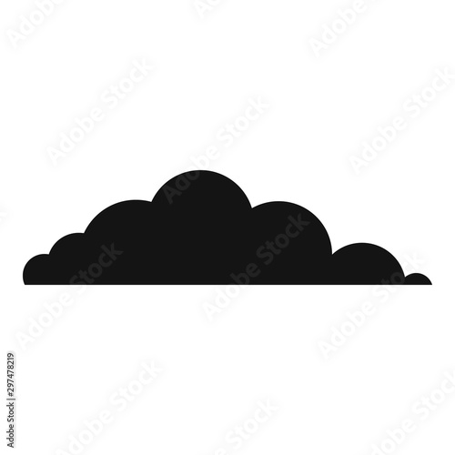 Cloud icon. Simple illustration of cloud vector icon for web design isolated on white background