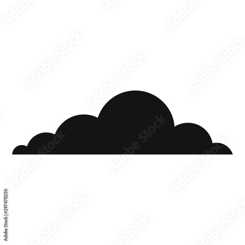 Sky cloud icon. Simple illustration of sky cloud vector icon for web design isolated on white background