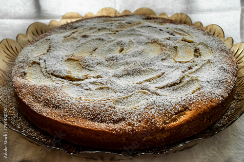 Apple Pie Italian Cuisine Still Life Macro Photo