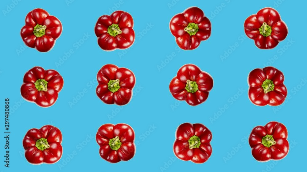Sweet peppers is shaking on a colored background. Vegetarian theme Sweet peppers is shaking on a colored background. Vegetarian theme