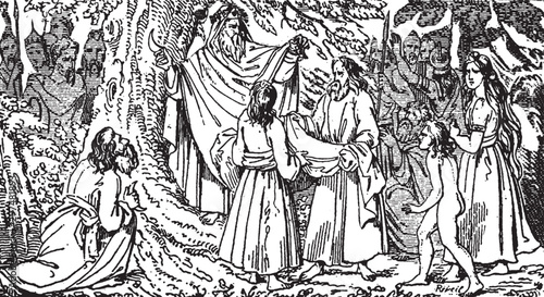 Druids, vintage illustration.