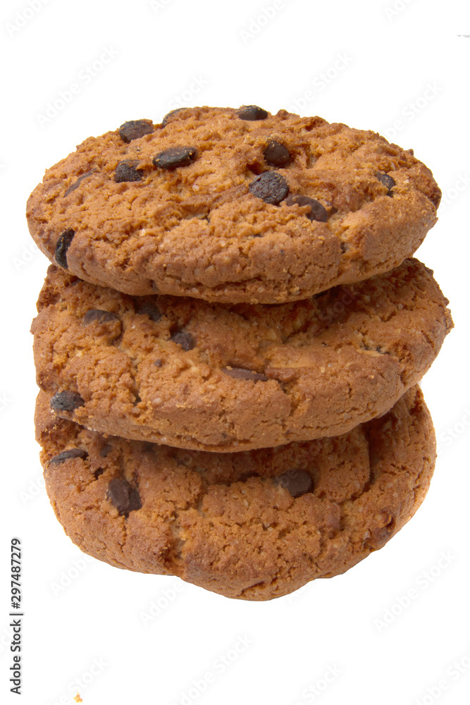 Barley cookies isolated on a white background. Barley cookies isolated on a white background.
