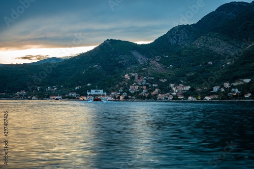 View of the bay of Kotor Montenegro