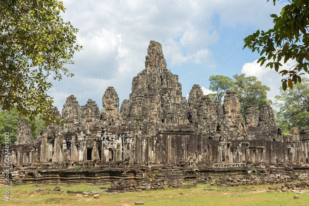 The ruins of Angkor Wat Temple complex in Cambodia
