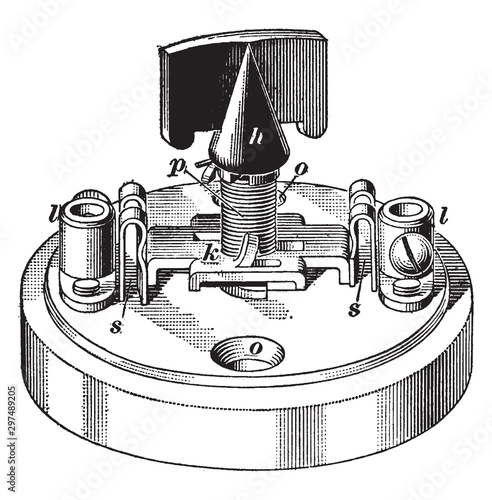 Lamp Switch, vintage illustration.