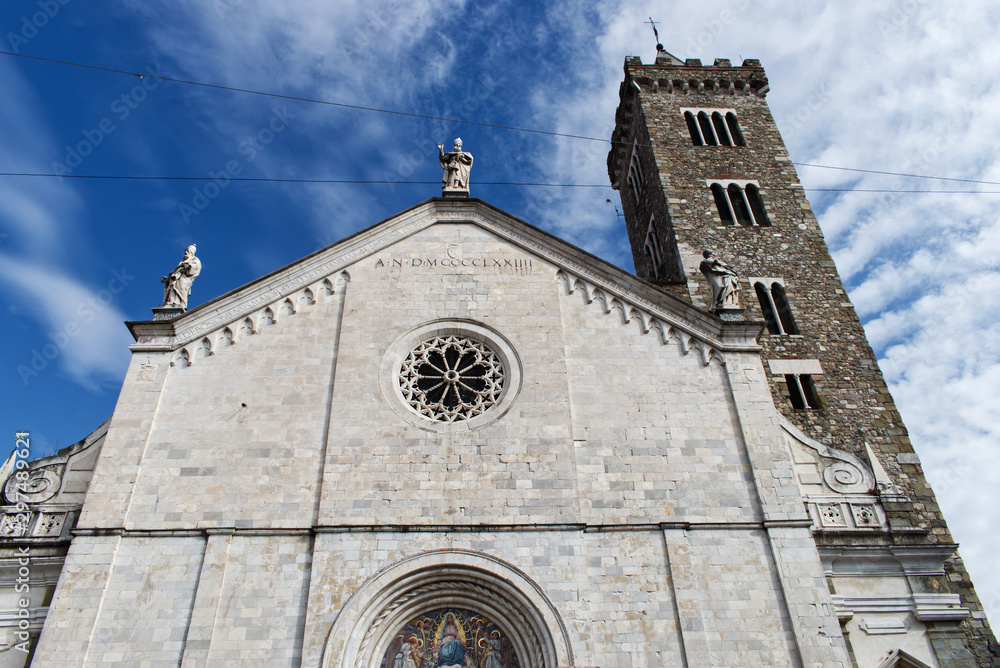 Cathedral of Santa Maria Assunta in Sarzana, Liguria, Italy. Cathedral of Santa Maria Assunta in Sarzana, Liguria, Italy.