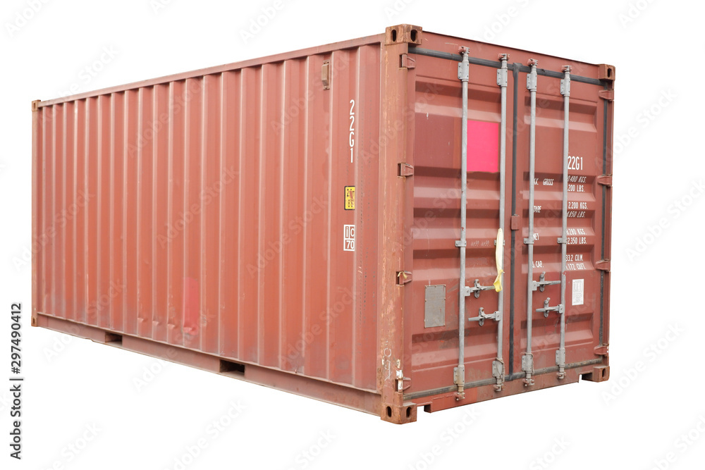 Red container cut white background In order to be easy to use Red container cut white background In order to be easy to use
