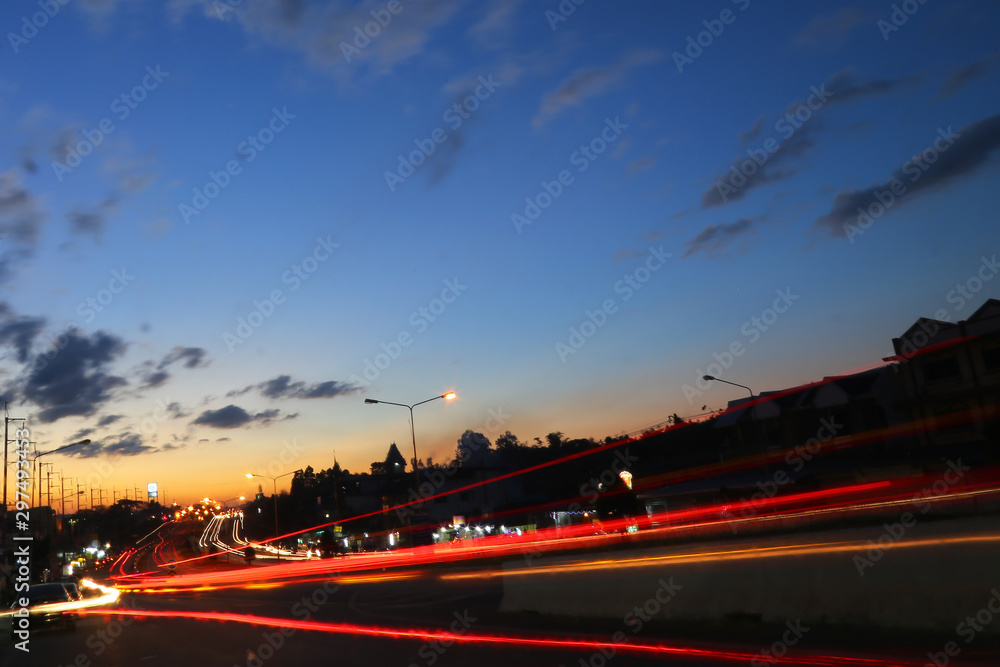 highway at night highway at night