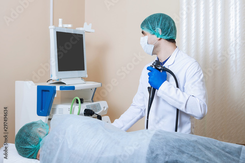 Obraz na płótnie Gastroscopy, endoscopy.