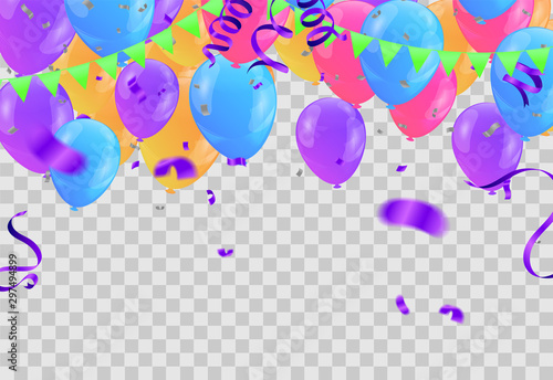 Wallpaper Mural Colorful balloons colored balls on a  background with an inscription for designers and illustrators Torontodigital.ca