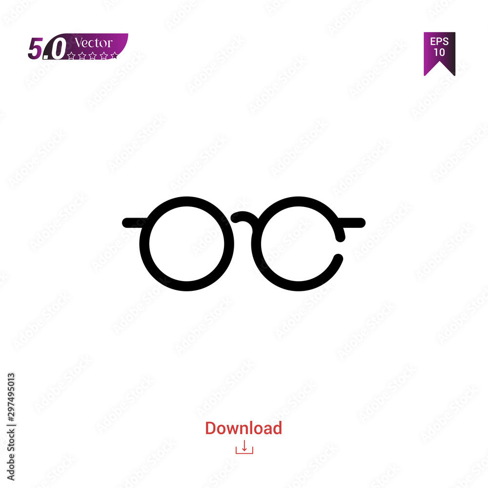 Outline Black glasses icon vector isolated on white background. web-navigation-line-craft. Graphic design, mobile application, logo, user interface. EPS 10 format vector Outline Black glasses icon vector isolated on white background. web-navigation-line-craft. Graphic design, mobile application, logo, user interface. EPS 10 format vector