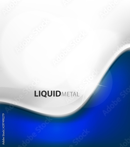 Flowing liquid metal background design