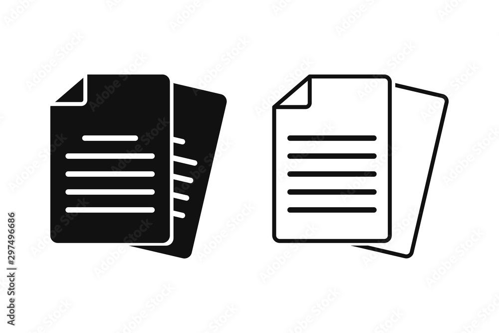 Vecteur Dossier Avec Les Documents Icône Clip Art Libres De Droits, Svg,  Vecteurs Et Illustration. Image 26167834