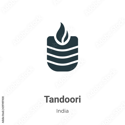 Tandoori vector icon on white background. Flat vector tandoori icon symbol sign from modern india collection for mobile concept and web apps design.