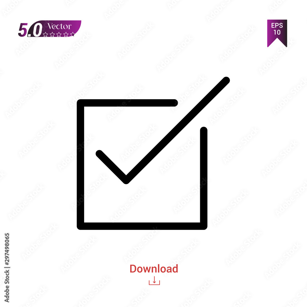 Outline Black checked icon. checked icon vector isolated on white background. handy-icon-collection. Graphic design, mobile application, logo, user interface. EPS 10 format vector Outline Black checked icon. checked icon vector isolated on white background. handy-icon-collection. Graphic design, mobile application, logo, user interface. EPS 10 format vector