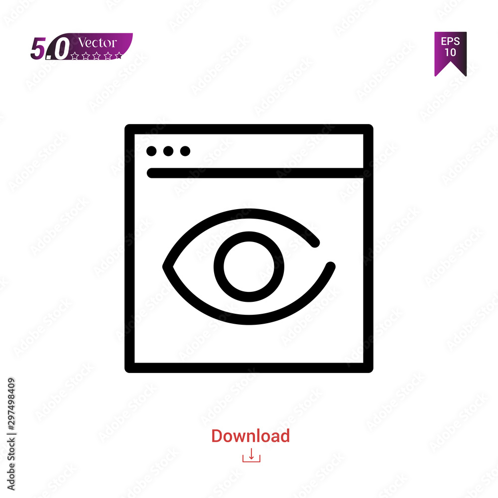 Outline Black browser-visualization icon vector isolated on white background. web-navigation-line-craft. Graphic design, mobile application, logo, user interface. EPS 10 format vector Outline Black browser-visualization icon vector isolated on white background. web-navigation-line-craft. Graphic design, mobile application, logo, user interface. EPS 10 format vector