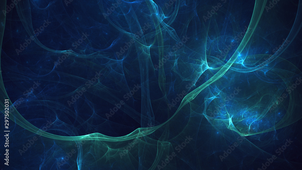 Fototapeta premium Fractal 3D rendering abstract light surreal background
