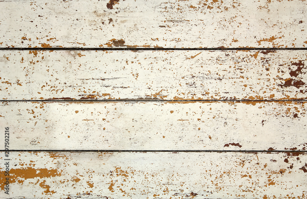 Background of old wooden weathered slat with peeling paint Background of old wooden weathered slat with peeling paint