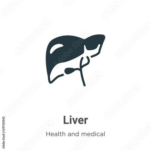 Liver vector icon on white background. Flat vector liver icon symbol sign from modern health and medical collection for mobile concept and web apps design.