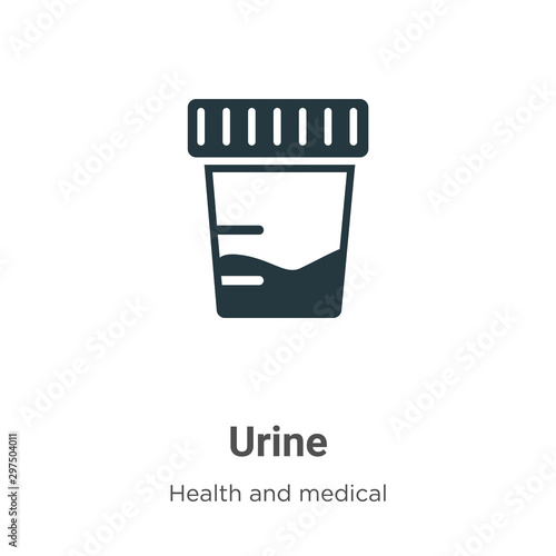 Urine vector icon on white background. Flat vector urine icon symbol sign from modern health and medical collection for mobile concept and web apps design.