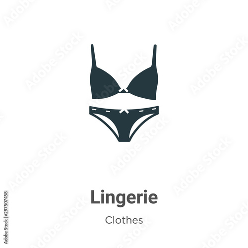 Lingerie vector icon on white background. Flat vector lingerie icon symbol sign from modern clothes collection for mobile concept and web apps design.